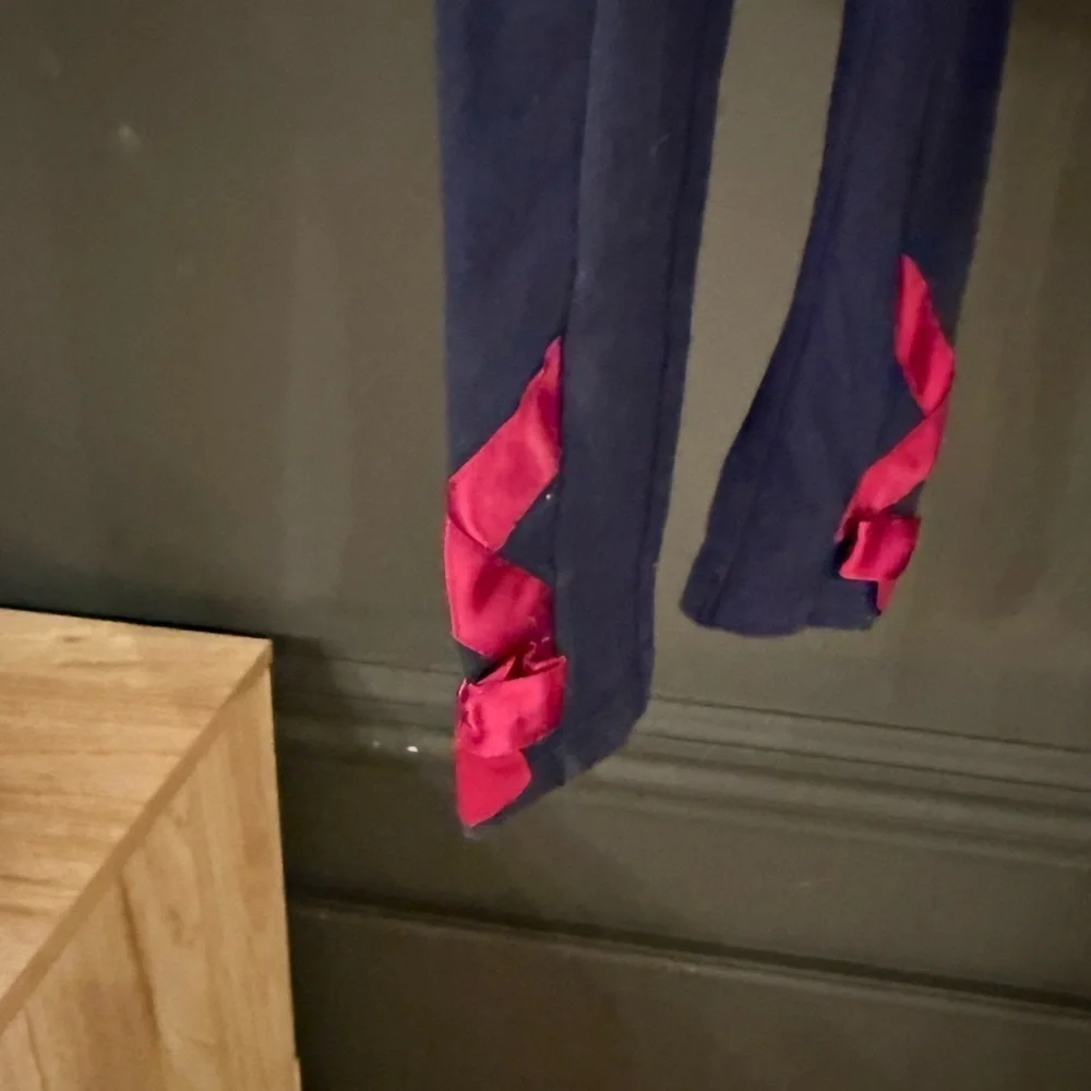 Janie and Jack • 2T • Navy Ballerina Legging Ribbon Detail